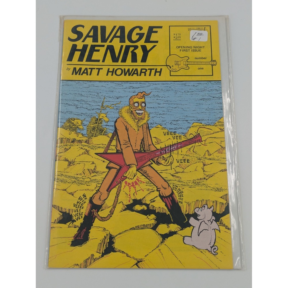 Vortex Comics Savage Henry Matt Howarth Issue 1 Opening Night First Issue 1987